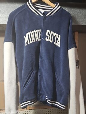 Minnesota Twins Navy & White Varsity Jacket